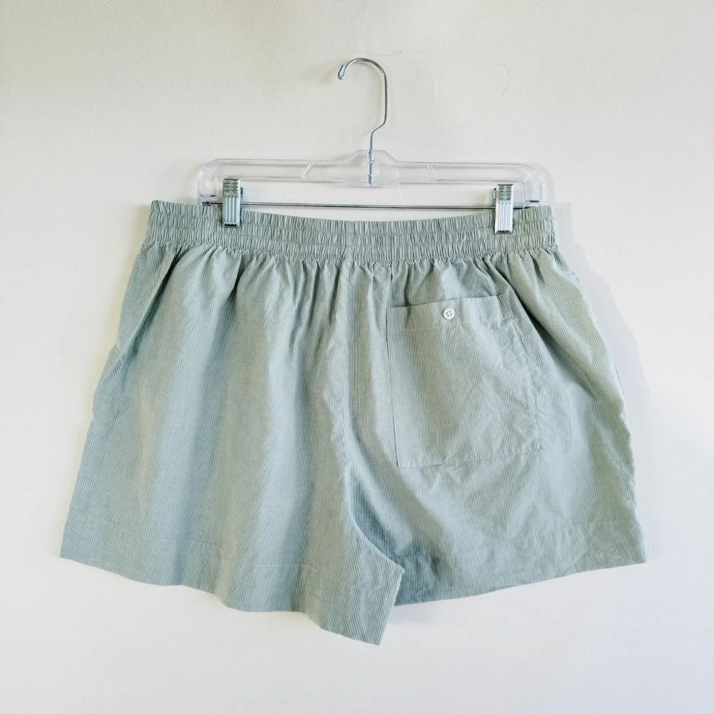 ATM Anthony Thomas Melillo Womens Poplin Pull On Shorts Green Size XL Luxury
